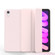 iPad mini 6 Double-sided Matte TPU Tablet Leather Case with 3-folding Holder & Sleep / Wake-up Function - Pink