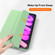 iPad mini 6 Double-sided Matte TPU Tablet Leather Case with 3-folding Holder & Sleep / Wake-up Function - Matcha Green