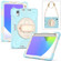 iPad mini 6 Silicone + PC Protective Tablet Case with Holder & Shoulder Strap - Ice Crystal Blue