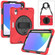 iPad mini 6 Silicone + PC Protective Tablet Case with Holder & Shoulder Strap - Red