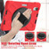 iPad mini 6 Silicone + PC Protective Tablet Case with Holder & Shoulder Strap - Red