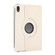 iPad mini 6 360 Degree Rotation Litchi Texture Flip Leather Tablet Case with Holder - White