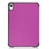 iPad mini 6 Custer Texture Horizontal Flip Leather Tablet Case with Three-folding Holder & Sleep / Wake-up Function - Purple