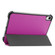 iPad mini 6 Custer Texture Horizontal Flip Leather Tablet Case with Three-folding Holder & Sleep / Wake-up Function - Purple