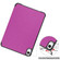 iPad mini 6 Custer Texture Horizontal Flip Leather Tablet Case with Three-folding Holder & Sleep / Wake-up Function - Purple