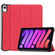 iPad mini 6 Custer Texture Horizontal Flip Leather Tablet Case with Three-folding Holder & Sleep / Wake-up Function - Red