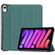iPad mini 6 Custer Texture Horizontal Flip Leather Tablet Case with Three-folding Holder & Sleep / Wake-up Function - Dark Green