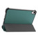 iPad mini 6 Custer Texture Horizontal Flip Leather Tablet Case with Three-folding Holder & Sleep / Wake-up Function - Dark Green