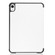 iPad mini 6 Custer Texture Horizontal Flip Leather Tablet Case with Three-folding Holder & Sleep / Wake-up Function - White