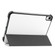 iPad mini 6 Custer Texture Horizontal Flip Leather Tablet Case with Three-folding Holder & Sleep / Wake-up Function - White