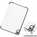 iPad mini 6 Custer Texture Horizontal Flip Leather Tablet Case with Three-folding Holder & Sleep / Wake-up Function - White