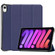 iPad mini 6 Custer Texture Horizontal Flip Leather Tablet Case with Three-folding Holder & Sleep / Wake-up Function - Blue