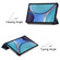 iPad mini 6 Custer Texture Horizontal Flip Leather Tablet Case with Three-folding Holder & Sleep / Wake-up Function - Blue
