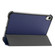 iPad mini 6 Custer Texture Horizontal Flip Leather Tablet Case with Three-folding Holder & Sleep / Wake-up Function - Blue