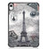 iPad mini 6 Custer Painted PU Leather Tablet Case with Sleep / Wake-up Function & 3-Fold Holder - Retro Tower