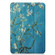 iPad mini 6 Custer Painted PU Leather Tablet Case with Sleep / Wake-up Function & 3-Fold Holder - Apricot Blossom