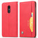 Knead Skin Texture Horizontal Flip Leather Case OnePlus 6T, with Photo Frame & Holder & Card Slots & Wallet - Red