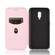 OnePlus 6T Carbon Fiber Texture Horizontal Flip TPU + PC + PU Leather Case with Card Slot - Pink