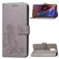 Lucky Clover Pressed Flowers Pattern Leather Case OnePlus 6T, with Holder & Card Slots & Wallet & Hand Strap - Grey