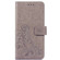 Lucky Clover Pressed Flowers Pattern Leather Case OnePlus 6T, with Holder & Card Slots & Wallet & Hand Strap - Grey