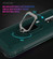 OnePlus 7 / 6T Carbon Fiber Protective Case with 360 Degree Rotating Ring Holder - Green
