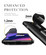 OnePlus 7 / 6T Carbon Fiber Protective Case with 360 Degree Rotating Ring Holder - Black