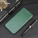 OnePlus 6T Carbon Fiber Texture Horizontal Flip TPU + PC + PU Leather Case with Card Slot - Green