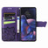 Motorola Edge 2022 Butterfly Love Flower Embossed Flip Leather Phone Case - Dark Purple