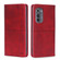 Motorola Edge 2022 Cow Texture Magnetic Horizontal Flip Leather Phone Case - Red