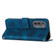 Motorola Edge 2022 Dream Triangle Leather Phone Case with Lanyard - Blue