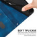 Motorola Edge 2022 Dream Triangle Leather Phone Case with Lanyard - Blue