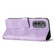 Motorola Edge 2022 Dream Triangle Leather Phone Case with Lanyard - Purple