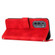 Motorola Edge 2022 Dream Triangle Leather Phone Case with Lanyard - Red