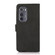 Motorola Edge 2022 KHAZNEH Matte Texture Leather Phone Case - Black