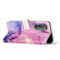 Motorola Edge 2022 Painted Marble Pattern Leather Phone Case - Purple Motorola Edge 2022 Painted Marble Pattern Leather Phone Case - Purple