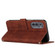 Motorola Edge 2022 Skin Feel Heart Pattern Leather Phone Case - Brown