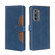 Motorola Edge 2022 Skin Feel Magnetic Buckle Leather Phone Case - Blue