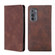 Motorola Edge 2022 Skin Feel Magnetic Horizontal Flip Leather Phone Case - Dark Brown