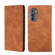 Motorola Edge 2022 Skin Feel Magnetic Horizontal Flip Leather Phone Case - Light Brown