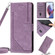 Motorola Edge 2022 Skin Feel Stripe Pattern Leather Phone Case with Lanyard - Purple