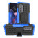 Motorola Edge 2022 Tire Texture TPU + PC Phone Case with Holder - Blue