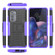 Motorola Edge 2022 Tire Texture TPU + PC Phone Case with Holder - Purple