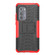 Motorola Edge 2022 Tire Texture TPU + PC Phone Case with Holder - Red