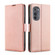 Motorola Edge 2022 Ultra-thin Voltage Side Buckle Horizontal Flip Leather Phone Case - Rose Gold