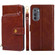 Motorola Edge 2022 Zipper Bag Flip Leather Phone Case - Brown