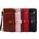 Motorola Edge 2022 Zipper Bag Flip Leather Phone Case - Red