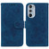 Motorola Edge+ 2022 / Edge 30 Pro Butterfly Rose Embossed Leather Phone Case - Blue