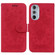Motorola Edge+ 2022 / Edge 30 Pro Butterfly Rose Embossed Leather Phone Case - Red