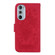 Motorola Edge+ 2022 / Edge 30 Pro Butterfly Rose Embossed Leather Phone Case - Red