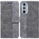 Motorola Edge+ 2022 / Edge 30 Pro Geometric Embossed Leather Phone Case - Grey